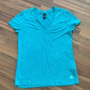 Adidas V-neck athletic shirt